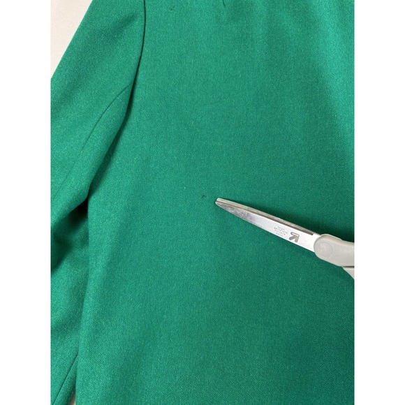 Vtg Pendleton Wool Green 2 Piece Blazer & Skirt Set Academia Sz M Office Work - Picture 11 of 15